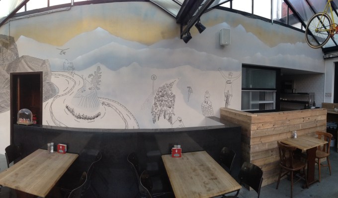 new wallpainting @ de&nbsp;Pelgrim